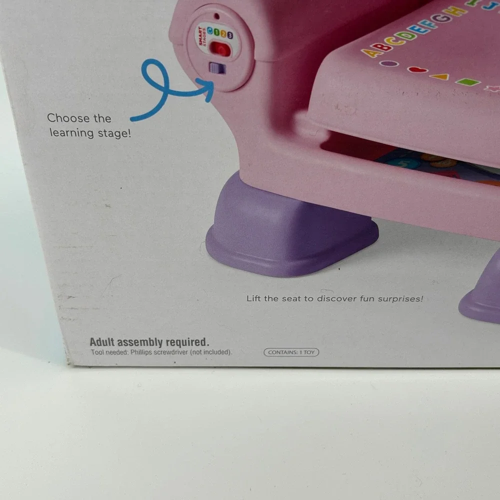 Fisher-Price Laugh & Learn Smart Stages Chair Pink Toddler Musical Toy 12M+ NEW